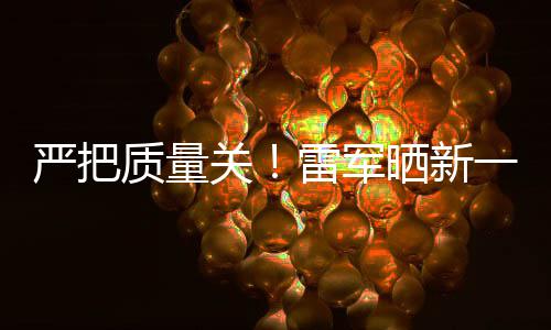 新车晒新试车多次关严把一代质量雷军我7测参加测试