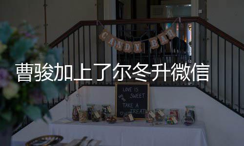 尔努力加上冬升冬升要主动了尔微信好好曹骏出击