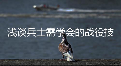 需学兵士技能浅谈战役会的