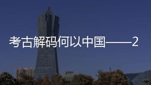 描新发现亮考古考古年度解码十大点扫全国中国何以