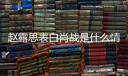 么关系白肖思表什么情况赵露战是 赵战什露思和肖